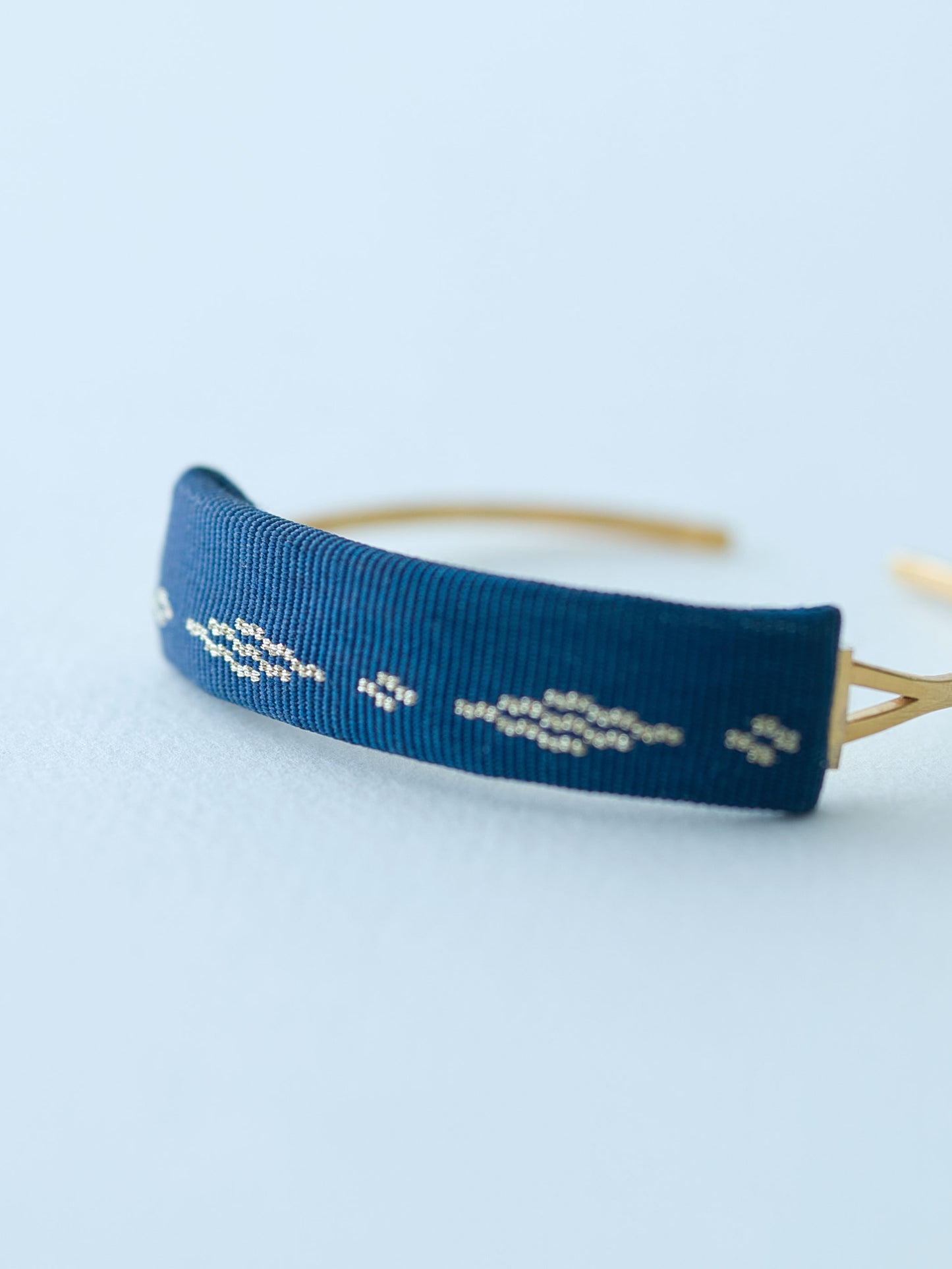02 Indigo Minamo Bangle - Gold