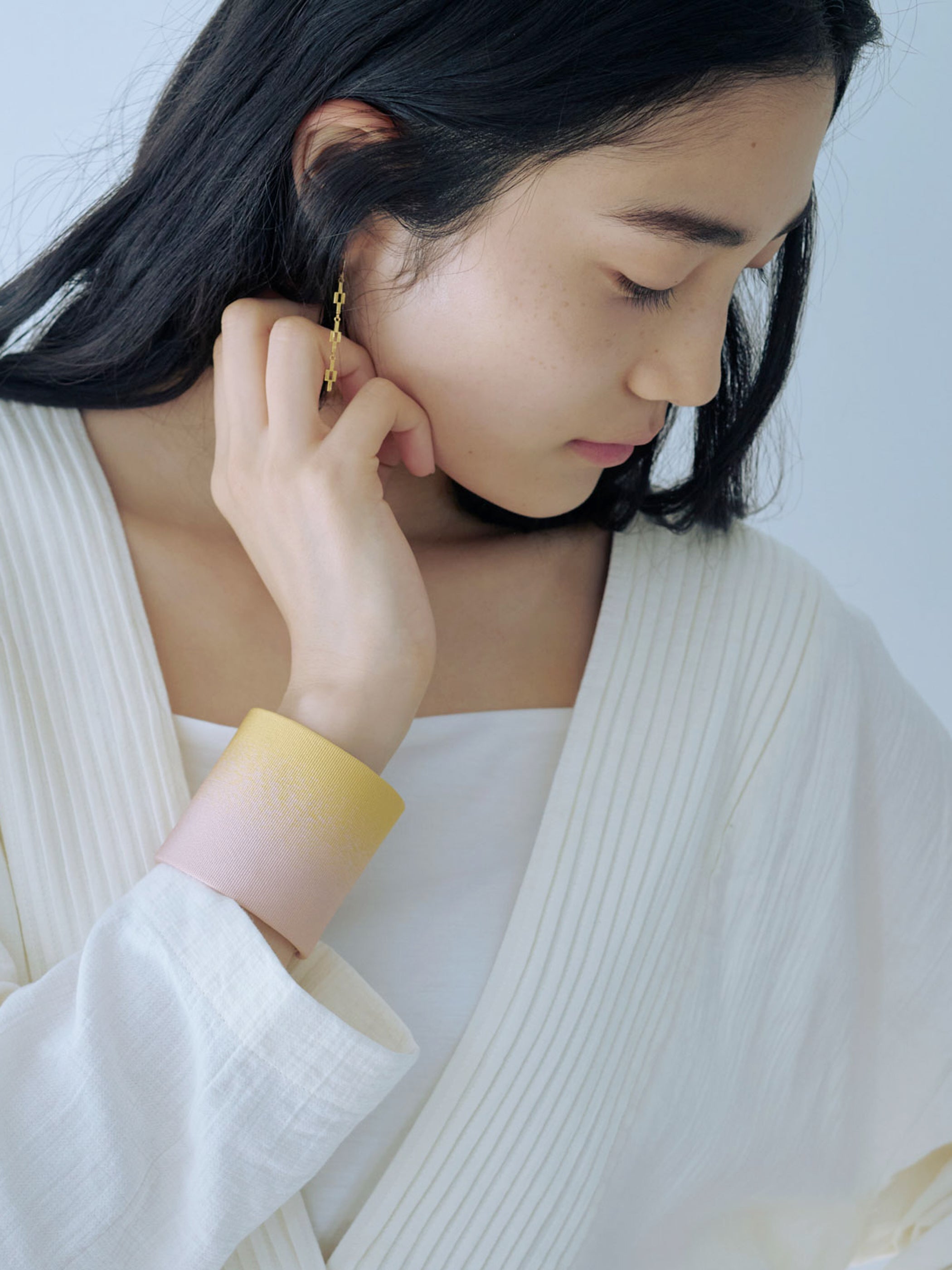 ◯【ゆん .*】被せ生地つきカニューレバンド ◯【yuyu様専用】被せ生地つきカニューレバンド 受注制作《ダブル