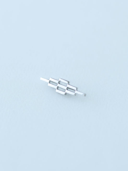 02 紋様/Minamo Clip Earring ピアス〈イヤカフ〉- Silver