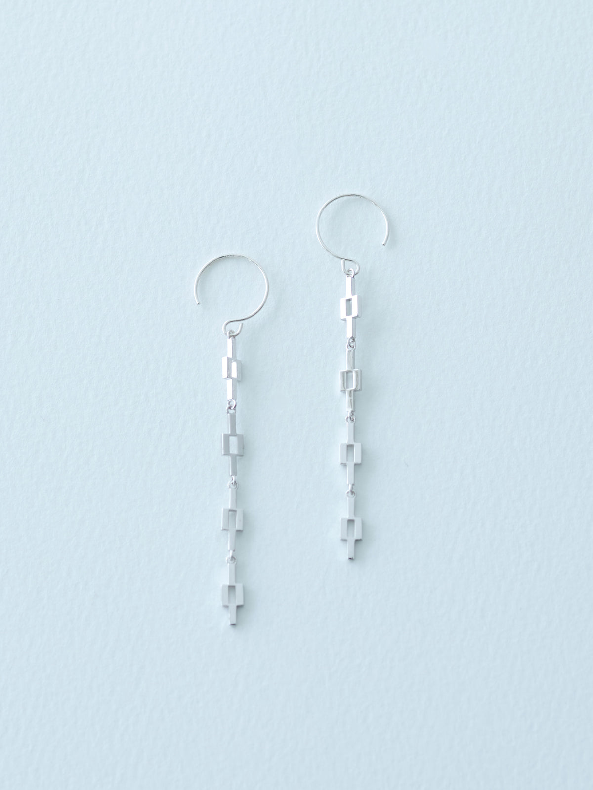 02 紋様/Minamo Chain Earrings ピアス - 4pcs Silver – YURAI