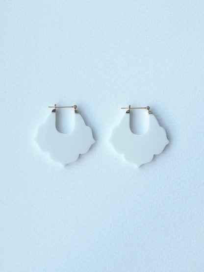 01 桔梗/Kikyou Earrings - White